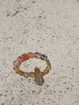 Leo Wealth – Citrine and Rutilated Quartz Healing Bracelet by OneBone